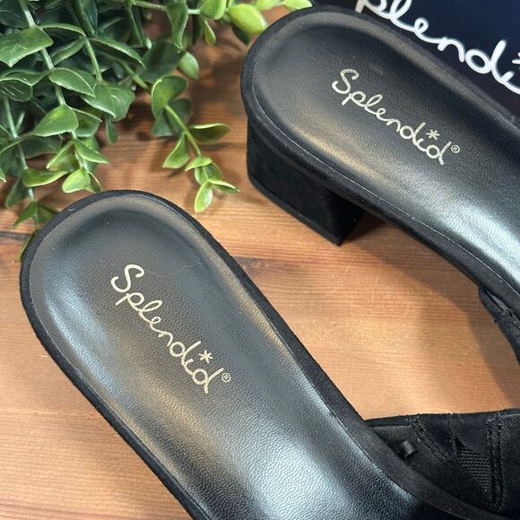 Splendid Women's Laylai Black Slide Mules Size 9 - Picture 7 of 7
